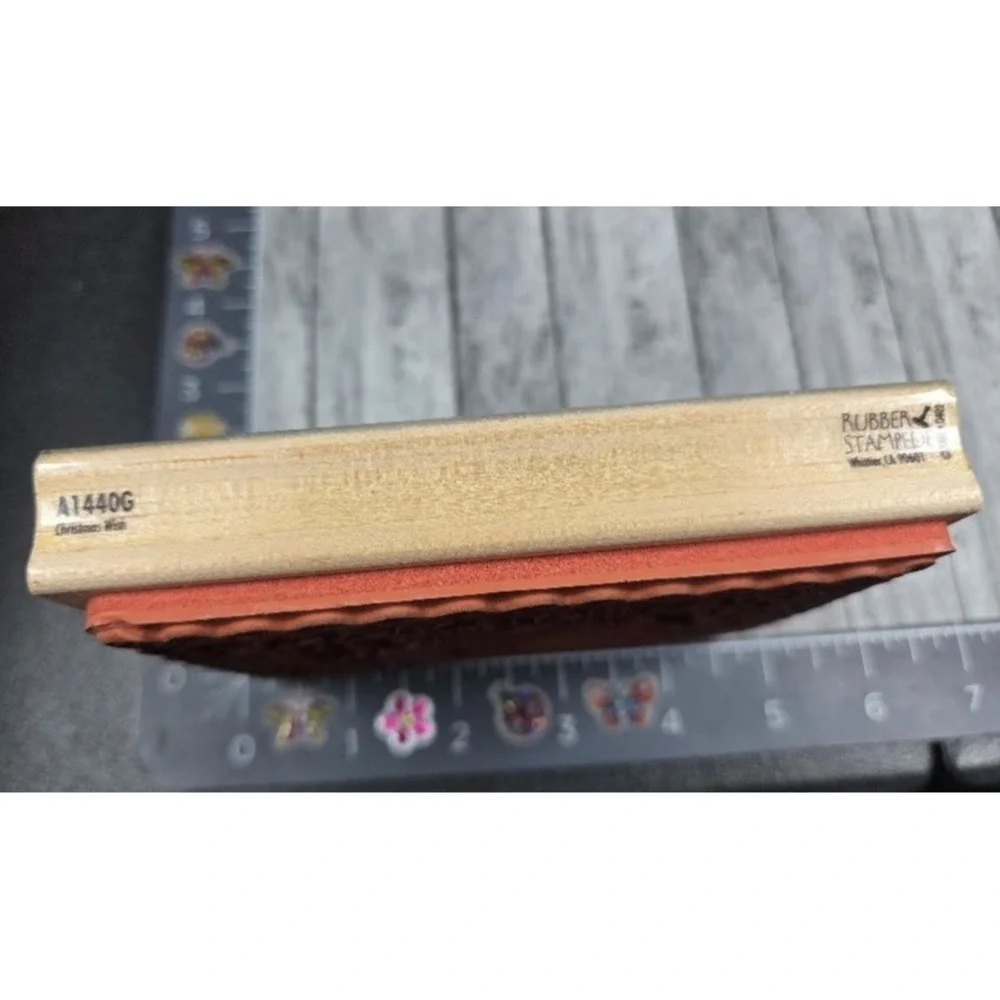 Rubber Stampede Wishing Warm Cozy Christmas A1440G Rubber Stamp Wood #B3